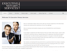 Tablet Screenshot of executivenotaryservices.com